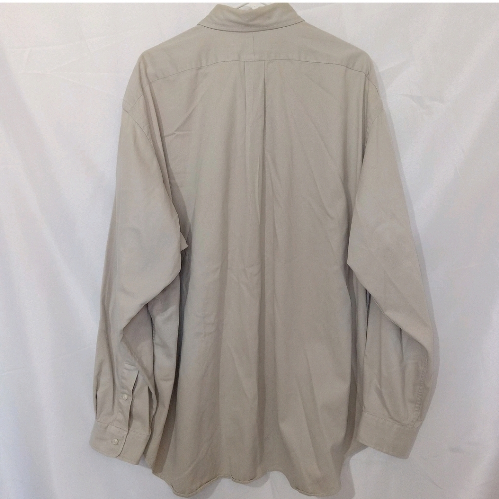 Vintage Ralph Lauren Button Up Shirt Mens XXL Khaki Blaire Pony 90s Preppy - Picture 6 of 14